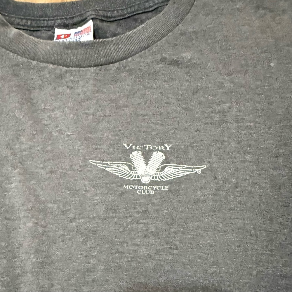 Vintage Victory Motorcycle Rally - Spirit Lake, Iowa Gray T-Shirt XL - Picture 3 of 5